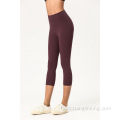 3/4 lingte Yoga-broek mei heule taille